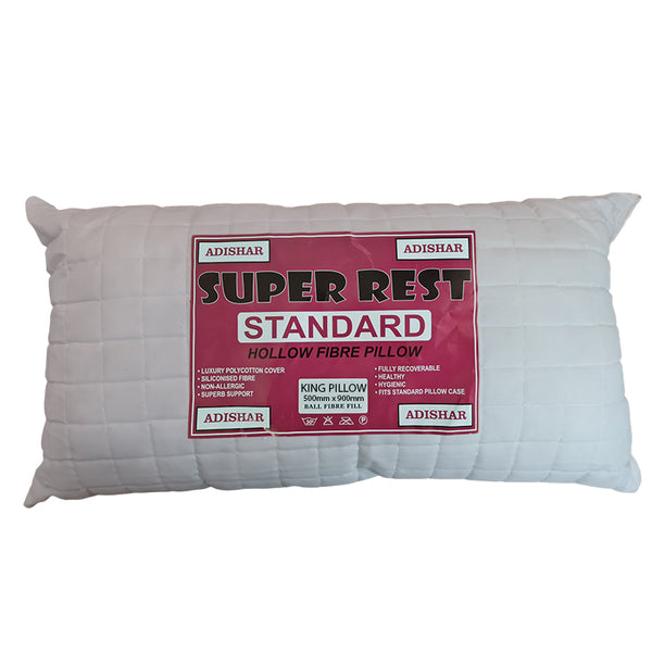 KING QUILTED BALL FIBRE PILLOWS (500X900MM) Dubai Centre