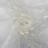 100% POLYESTER EMBROIDED TULLE - 3364