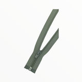 55CM OPEN END ZIP - LIGHT GREY - (5)