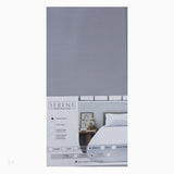 SERENE QUEEN T200 POLY PERCALE FITTED SHEET - GREY