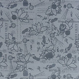 140CM PRINTED VINYL-GREY