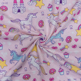 CRAFT FLANNEL UNICORN CASTLE PINK