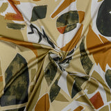 DULL SATIN 50D PRINT (150CM) 164 KHAKI