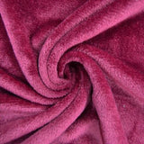 150CM PLAIN MONGOLIAN FLEECE-MAROON