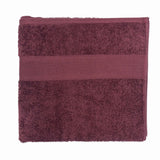 AMARI BATH TOWEL 70X130-BURGANDY