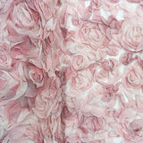 150CM 3D FLOWER TULLE (DUSTY PINK)