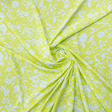 RAYON POPLIN PRINT (150CM)(175-SUNNY LIME)