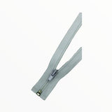 55CM OPEN END ZIP - WHITE - (1)