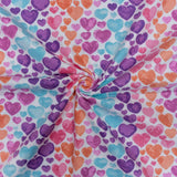 CRAFT FLANNEL  WATERCOLOUR HEARTS PP