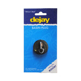 PVC BASIN PLUG BLACK