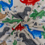 CRAFT FLANNEL WATERCOLOUR DINO