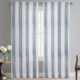 310CM 100% POLYESTER STRIPED VOILE