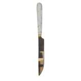 GOLD &amp; WHITE BUTTER KNIFE 6PC