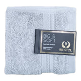 BIG &amp; SOFT FACE CLOTHS LIGHT GREY