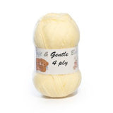 SOFT &amp; GENTLE BABY 4PLY PALE LEMON