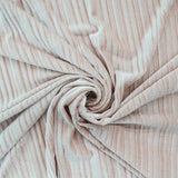 150CM KOREAN PLEATED VELVET-WHITE