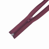 60CM OPEN END ZIP - MAROON - (9)