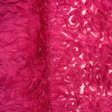 150CM 3D FLOWER TULLE (CERISE)