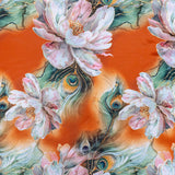 150CM DIGITAL FOIL DUTCHESS SATIN