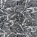 PRINTED CAPRI LINEN LOOK 20 BLACK