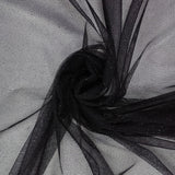 150CM GLITTER TULLE-BLACK