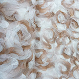 150CM 3D FLOWER TULLE (CREAM)