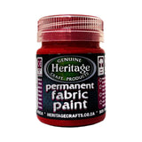 FABRIC PAINT 50ML ROSE RED