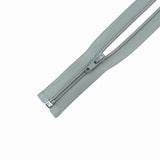 60CM OPEN END ZIP - LIGHT GREY - (5)