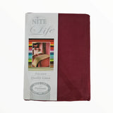 3/4 FITTED SHEET MAROON