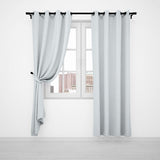 BEYONCE SHEER EYELET CURTAIN WHITE 500X220