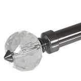 25MM PRISM CRYSTAL FINIAL 2PK - CHROME