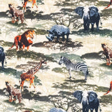 PRINTED COTTON CANVAS - BIG FIVE