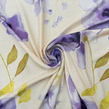 DIGITAL PRINT (CAPRI LINEN) 28 LILAC PAINTERLY BLOOMS