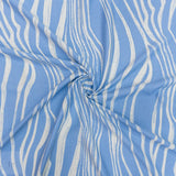 PRINTED CAPRI LINEN LOOK 18 BLUE