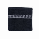 GREEK KEY HAND TOWEL 600GSM GREY