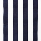 115CM PRINTED POLY COTTON NAVY/WHITE BIG STRIPE