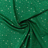 PRINTED MINIMATT XMAS 150CM (STARS-GREEN)