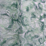 150CM 3D FLOWER TULLE (GREEN)