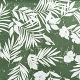 PRINTED POLY LINEN SLUB-DARK GREEN