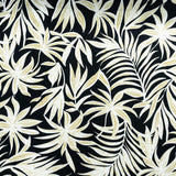 PRINTED POLY LINEN SLUB-BLACK/STONE