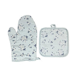 2PC OVEN GLOVES BLUE