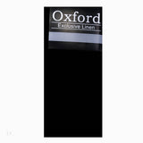 OXFORD 144 QUEEN FITTED SHEET - BLACK