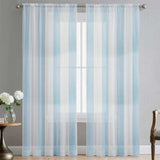 310CM 100% POLYESTER STRIPED VOILE