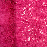 150CM 3D FLOWER TULLE (CERISE)