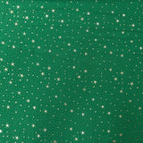 PRINTED MINIMATT XMAS 150CM (STARS-GREEN)