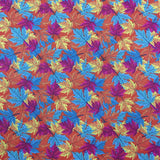 115CM PRINTED 100%COTTON COLOURS OF FALL RED