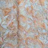 150CM 3D FLOWER TULLE (PEACH)