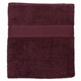 AMARI BATH SHEET 90X150-BURGANDY