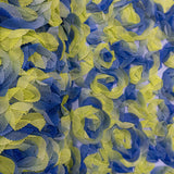 150CM 3D FLOWER TULLE (BLUE)