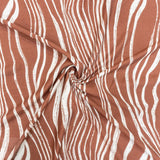 PRINTED CAPRI LINEN LOOK 18 BROWN